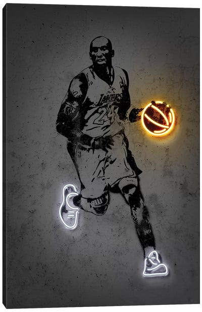 Kobe Canvas Art Print - Basketball Art
