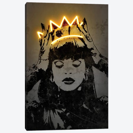 Rihanna Canvas Print #OMU232} by Octavian Mielu Canvas Art Print