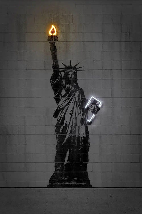Statue Of Liberty by Octavian Mielu wall art