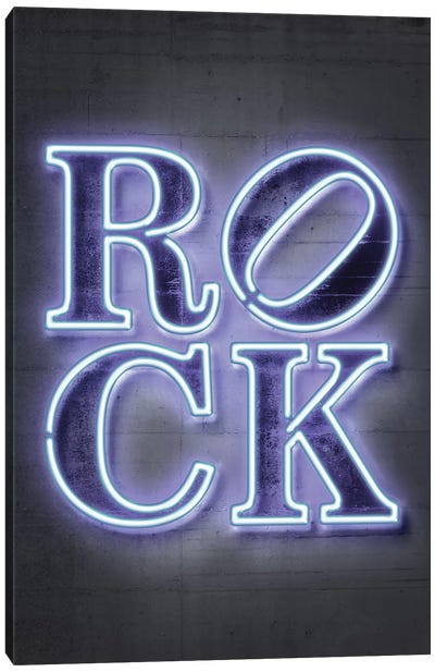 Rock And Roll Part I Canvas Art Print - Neon Art