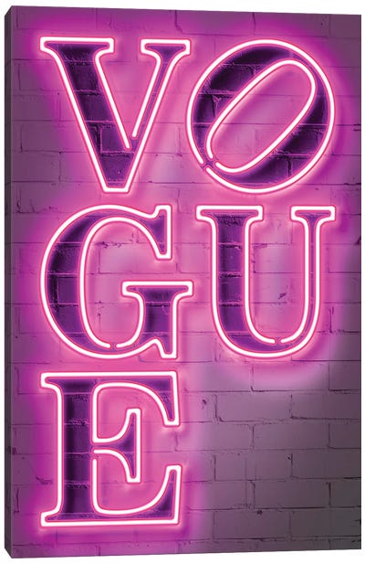 Vogue Canvas Art Print - Neon Art