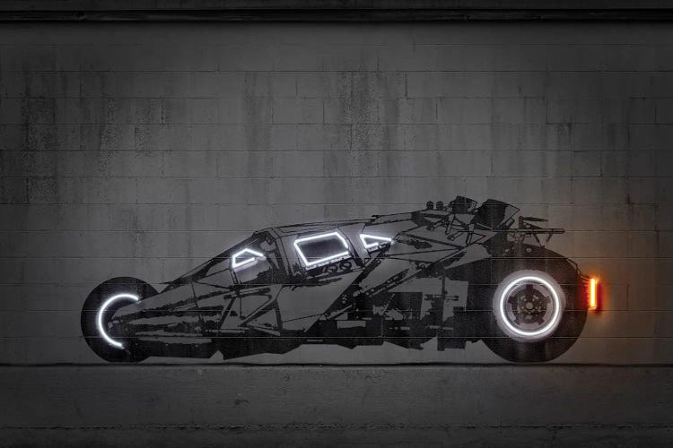 Batmobile Tumbler by Octavian Mielu wall art