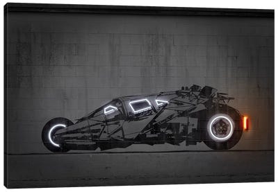 Batmobile Tumbler Canvas Art Print - By Land