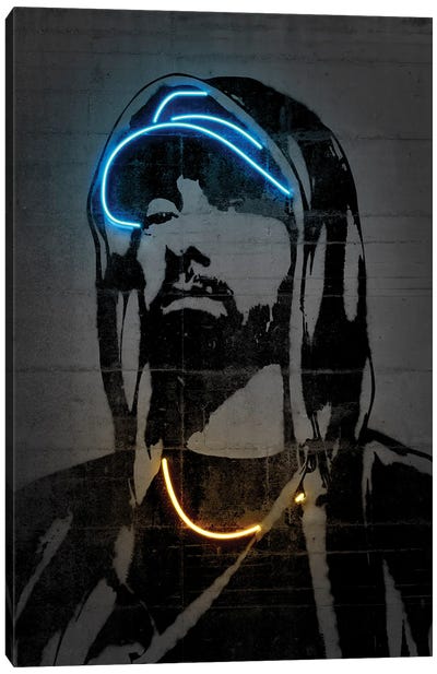 Eminem Canvas Art Print - Neon Art