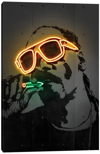 Snoop Dogg Canvas Art Print - Neon Art