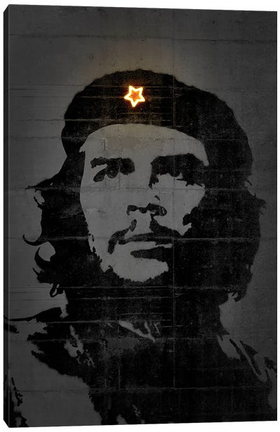 Che Guevara Neon Canvas Art Print - Che Guevara