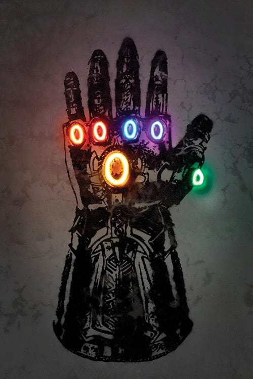 Thanos Glove by Octavian Mielu wall art