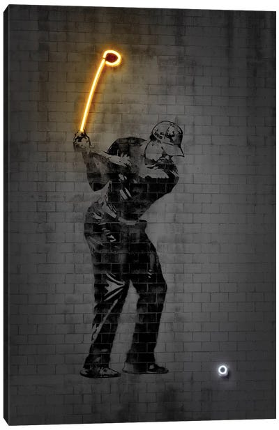 Tiger Woods Canvas Art Print - Digital Art