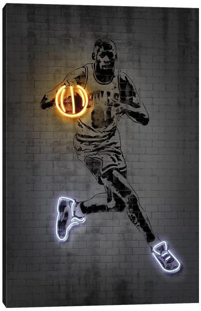 Dennis Rodman Canvas Art Print - Basketball Art