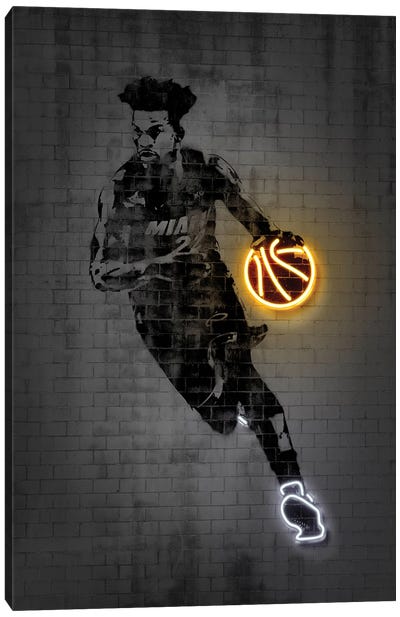Jimmy Butler Canvas Art Print - Basketball Art