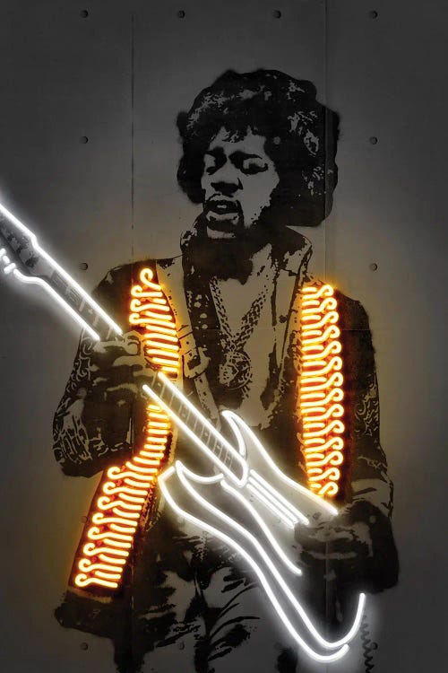 Hendrix by Octavian Mielu wall art