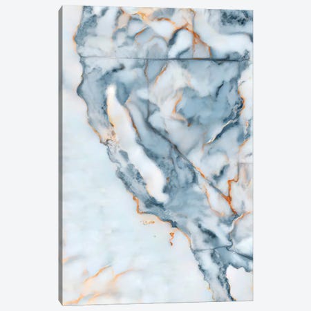 California Marble Map Canvas Print #OMU440} by Octavian Mielu Canvas Art