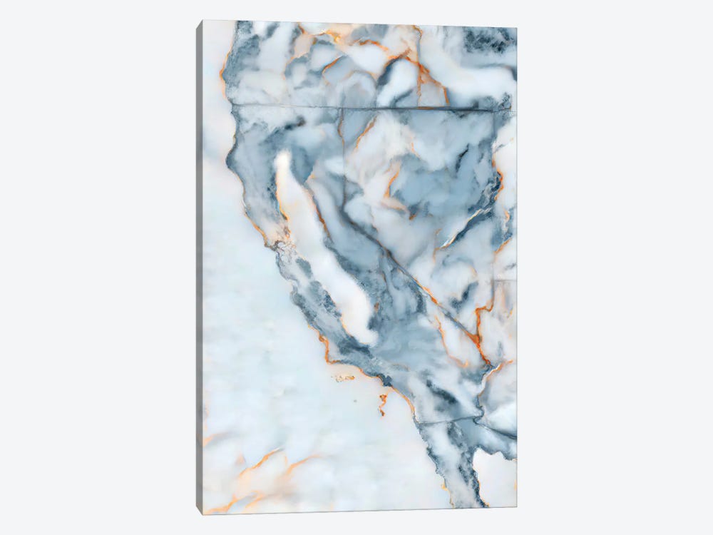 California Marble Map by Octavian Mielu 1-piece Art Print