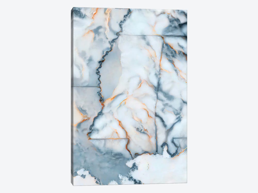Mississippi Marble Map by Octavian Mielu 1-piece Canvas Art