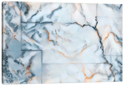 Nebraska Marble Map Canvas Art Print