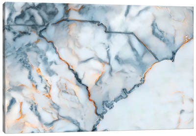 South Carolina Marble Map Canvas Art Print