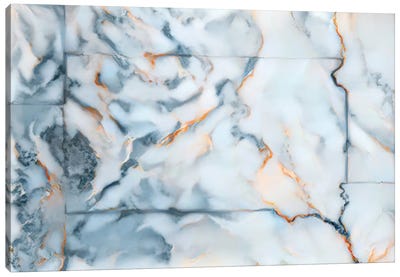 South Dakota Marble Map Canvas Art Print