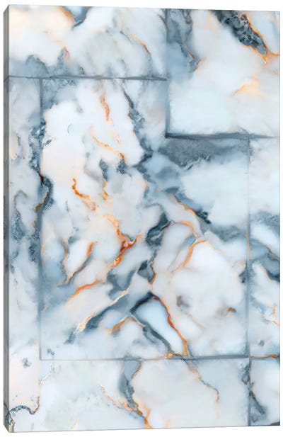 Utah Marble Map Canvas Art Print