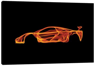 McLaren F1 Canvas Art Print - Automobile Art