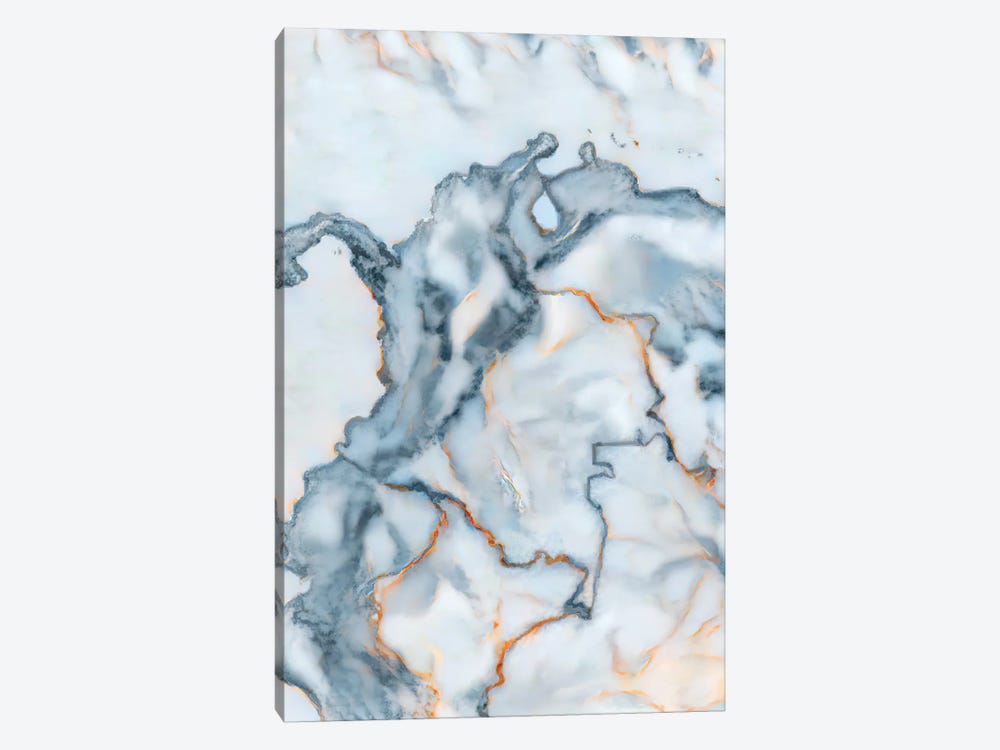 Colombia Marble Map by Octavian Mielu 1-piece Canvas Art