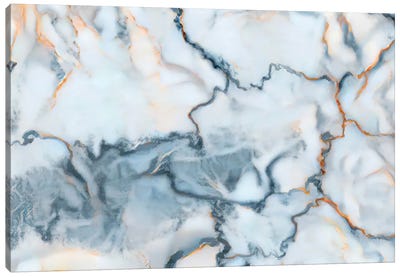 Austria Marble Map Canvas Art Print