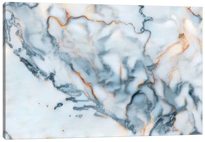 Bosnia Marble Map Canvas Art Print - Octavian Mielu