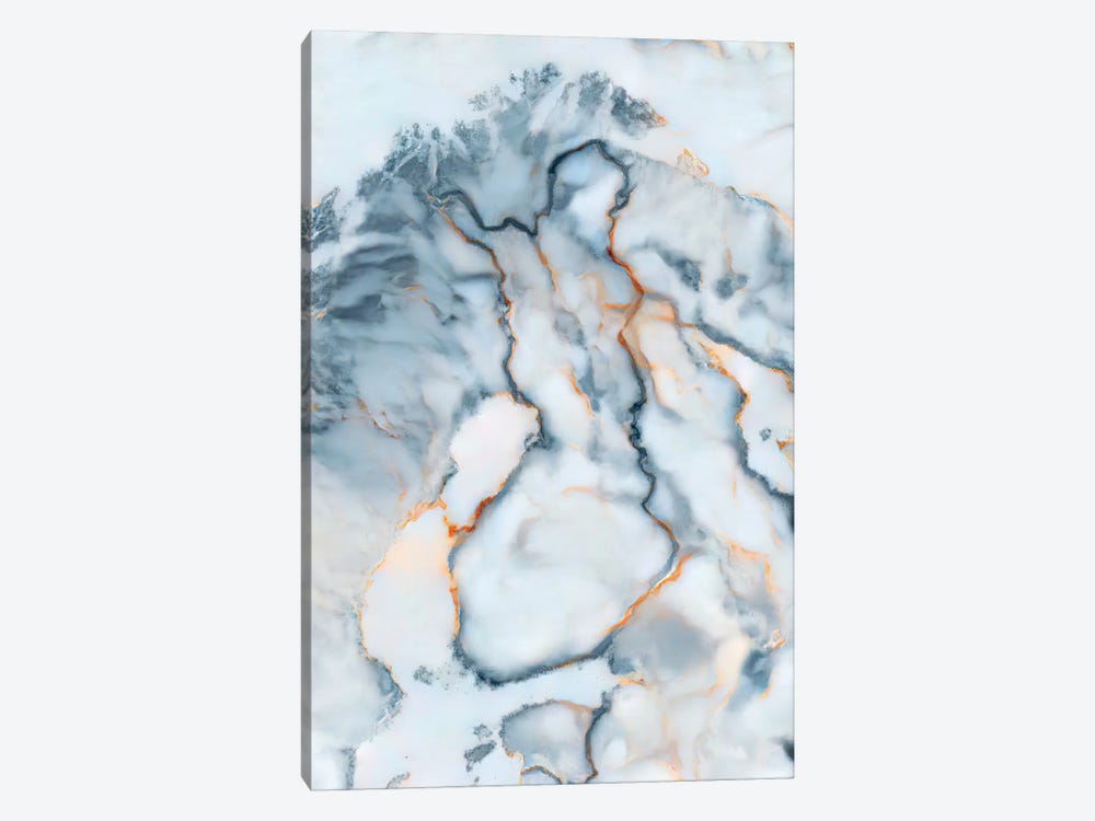 Finland Marble Map by Octavian Mielu 1-piece Canvas Art