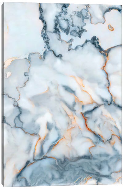 Germany Marble Map Canvas Art Print - Octavian Mielu
