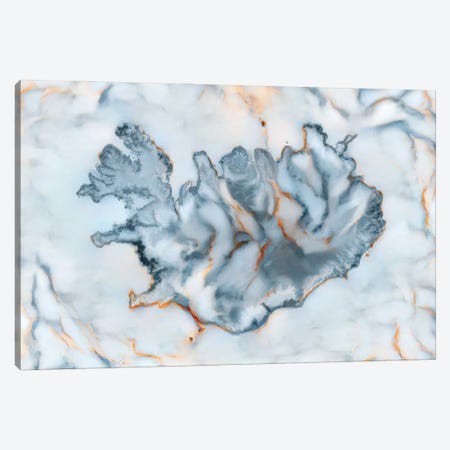 Iceland Marble Map Canvas Print #OMU522} by Octavian Mielu Canvas Art Print