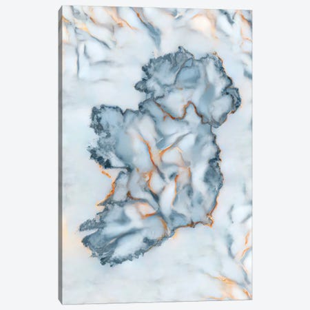 Ireland Marble Map Canvas Print #OMU523} by Octavian Mielu Canvas Art Print