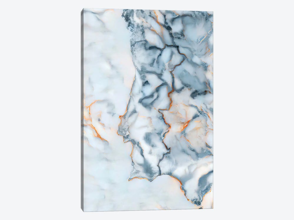 Portugal Marble Map by Octavian Mielu 1-piece Canvas Artwork