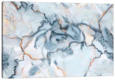 Slovakia Marble Map Canvas Art Print