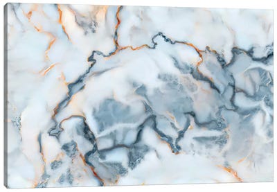 Swiss Marble Map Canvas Art Print - Switzerland Art