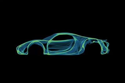 Porsche 918 Spyder by Octavian Mielu framed canvas print