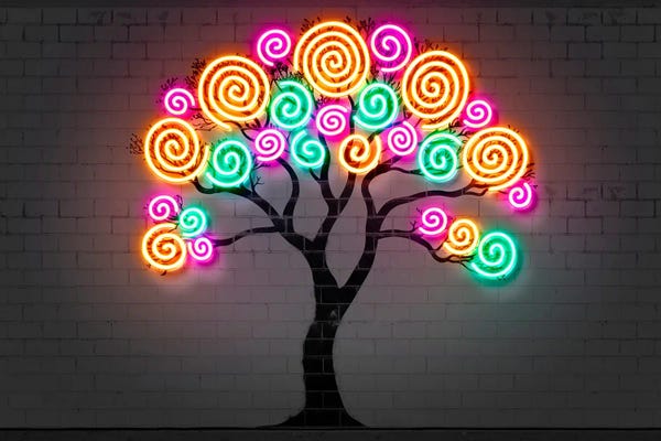 Octavian Mielu: Neon Tree by Octavian Mielu