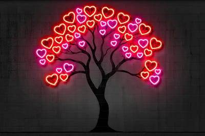 Love Tree by Octavian Mielu canvas print