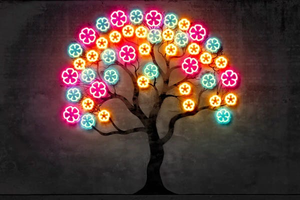 Neon: Flower Tree by Octavian Mielu