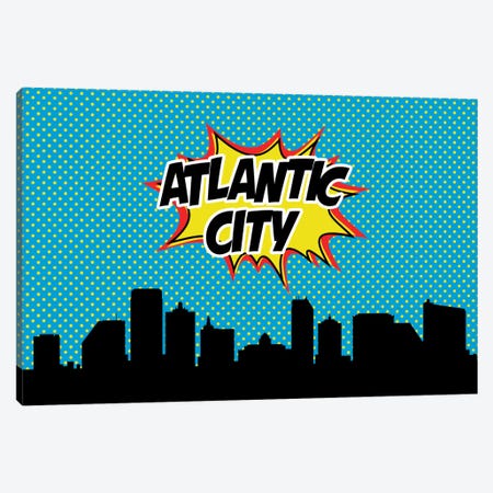 Atlantic City Canvas Print #OMU60} by Octavian Mielu Canvas Wall Art