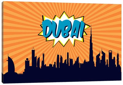 Dubai Canvas Art Print - Pop Art