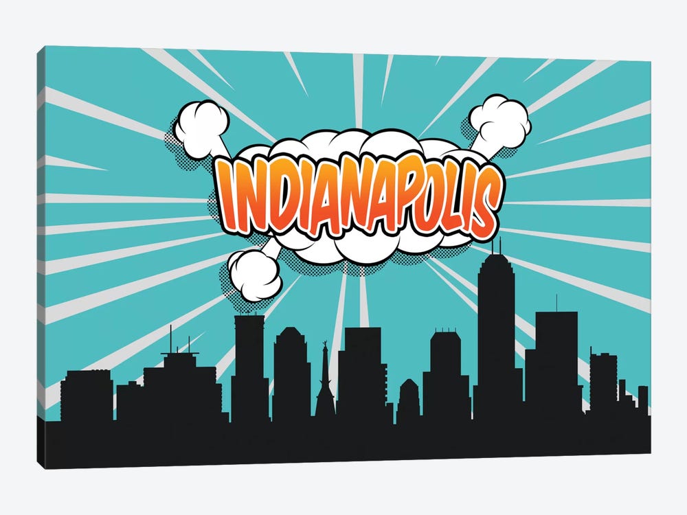 Indianapolis by Octavian Mielu 1-piece Canvas Wall Art