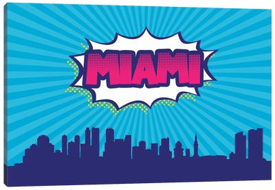 Miami Canvas Art Print - Miami Skylines