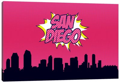 San Diego Canvas Art Print - San Diego Skylines