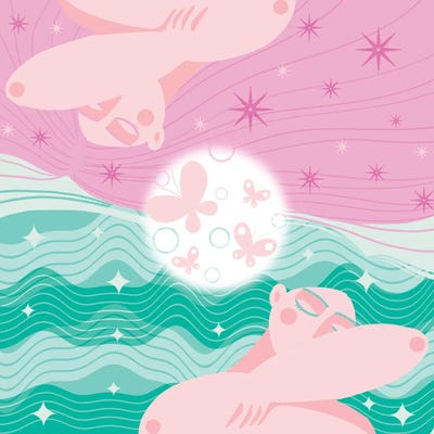 Daydreamer by Olga Masevich framed canvas print