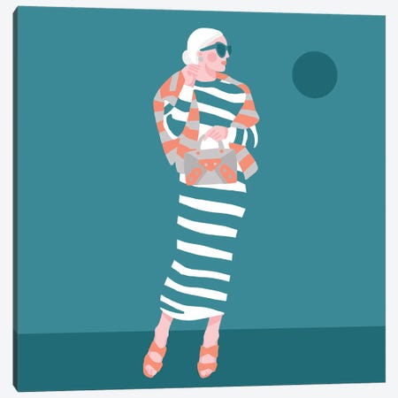 Fashion Stripes Canvas Print #OMV28} by Olga Masevich Canvas Print