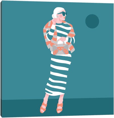 Fashion Stripes Canvas Art Print - Olga Masevich