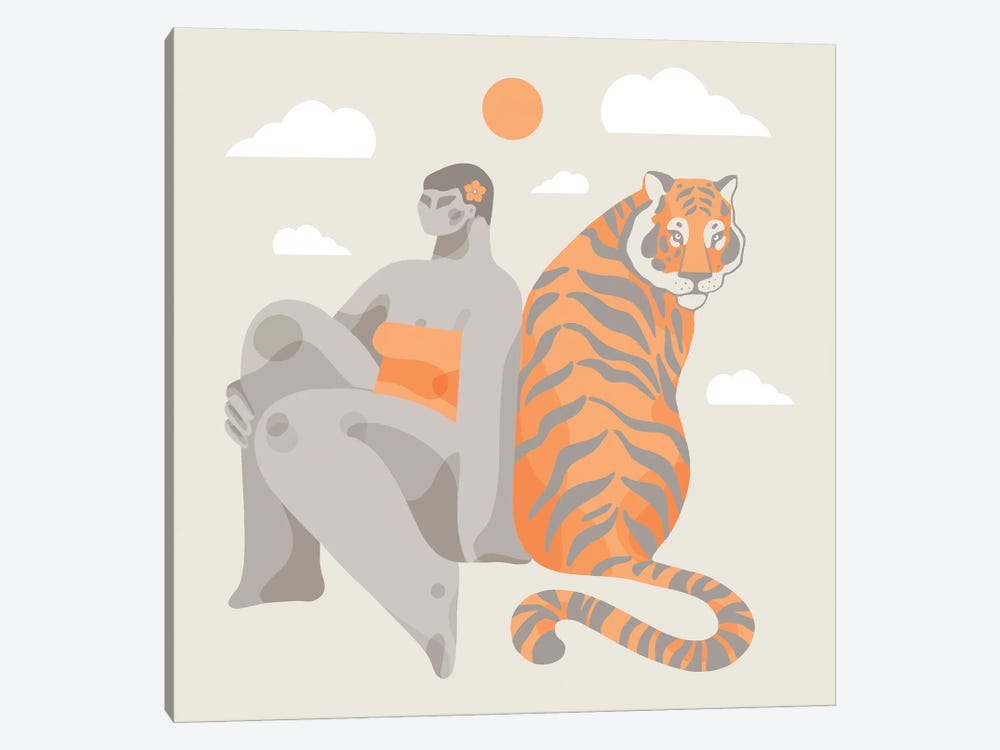 Big Cats by Olga Masevich 1-piece Canvas Print