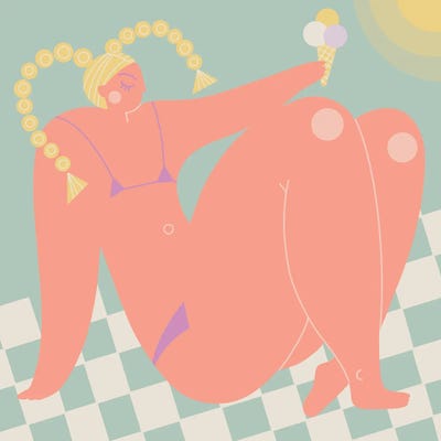 Three Scoops by Olga Masevich art print