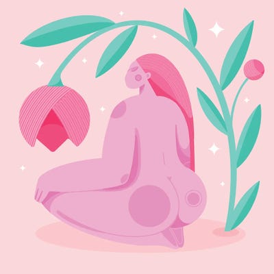 Born To Bloom by Olga Masevich framed canvas print