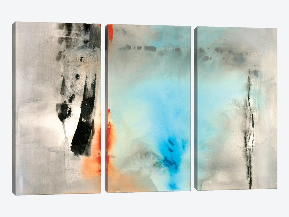 Dusky Turquoise by Michelle Oppenheimer 3-piece Canvas Print