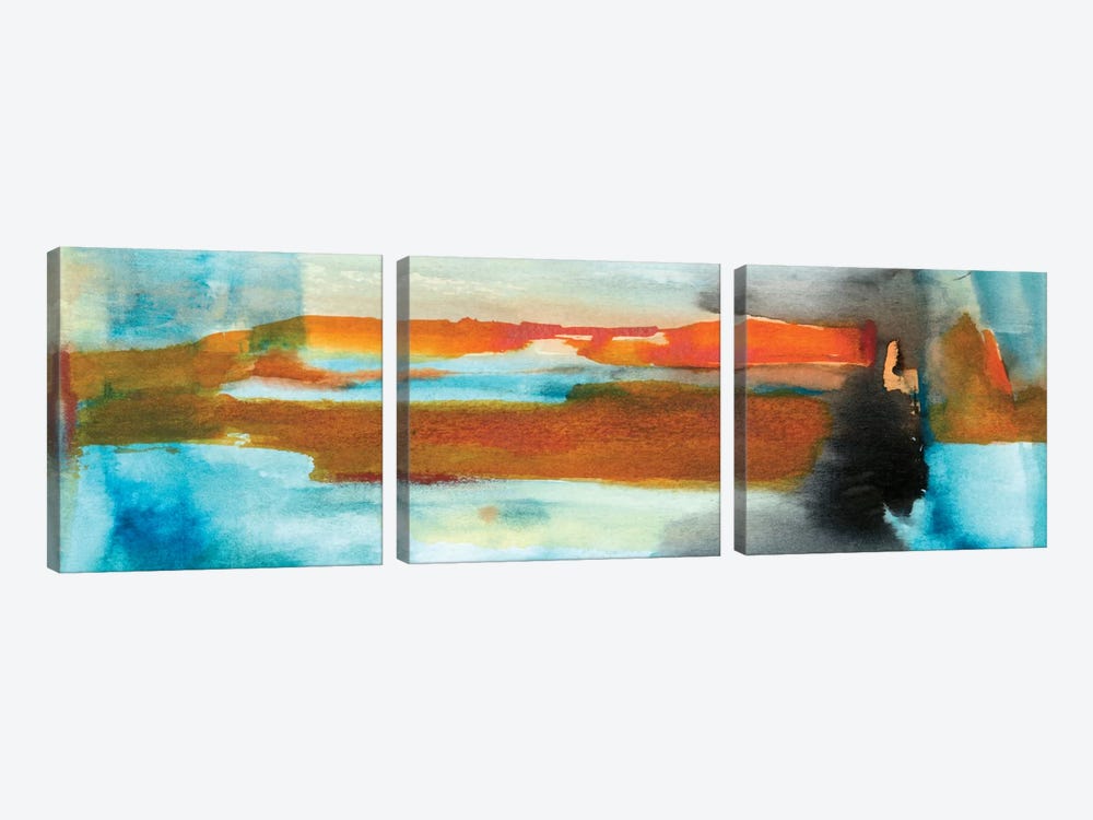 Fracas by Michelle Oppenheimer 3-piece Canvas Art Print